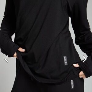 Comfert Black Long Sleeve Tee